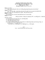 Đề + đáp án kiểm tra vật lí 8 học kì 2 nh 