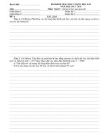 Đề kiểm tra học kì 1 môn vật lí 9 doc 