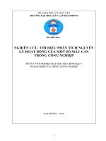Nghiên cứu, tìm hiểu phân tích nguyên lý hoạt động của một số máy cán trong công nghiệp 