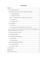 Procedure and status of export activities in Vinhconship
