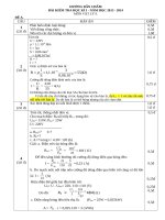 Dieu chinh dap an ly 9 HK i 