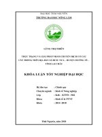 Thực trạng và giải pháp nhằm chuyển dịch cơ cấu cây trồng trên địa bàn xã bum nưa, huyện mường tè, tỉnh lai châu 