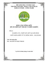 Nghiên cứu, thiết kế mô hình chốt khóa điện tử tự động rfid – solenoid