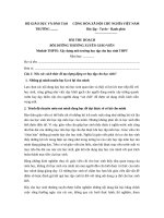 Bài thu hoạch BDTX THPT moodul 4, 5 , 6 