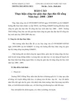 Báo cáo thực hiện công tác giáo dục đạo đức lối sống 