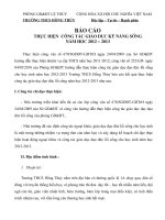 Báo cáo thực hiện công tác giáo dục đạo đức lối sống  2012  2013 (1) 