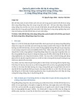 Quản lý phát triển đô thị  nông thôn theo hướng tăng cường khả năng chống chịu ở vùng đồng bằng sông cửu long 