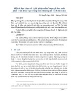 Một số lựa chọn về giải phap mềm trong kiểm soát phát triển khu trung tâm thành phố hồ chí minh (soft measure options for controlling development in hochiminh city centre) 