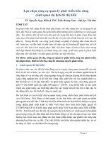 Lựa chọn công cụ quản lý phát triển bền vững cảnh quan du lịch đô thị biển (chosing tools for sustainable urban landscape development in tourist coastal cities) 