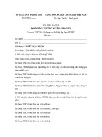 Bài thu hoạch BDTX THPT moodul 20, 22 