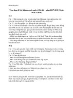 Tổng hợp đề thi Kinh doanh quốc tế 2tc kỳ 1 năm 2017-2018