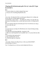 Tổng hợp đề thi Kinh doanh quốc tế 2tc kỳ 1 năm 2017