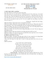 2019 2020 vào 10 văn HƯNG yên 