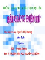 Bài giảng Toán 5 chương 4 bài 2: Quãng đường