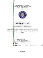 Phân tích mô hình kinh doanh của một ứng dụng bán lẻ tại việt nam và phân tích xu hướng mua sắm qua di động năm 2019 trên thế giới 