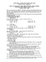 Bao cao danh gia thuc hien doi moi chuong trinh GDPT lop 6,7,8,9 