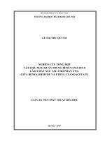 Nghiên cứu tổng hợp vật liệu mao quản trung bình nano ZIF 8 làm chất xúc tác cho phản ứng giữa benzaldehyde và ethyl cyanoacetate 