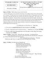 De thi vao lop 10 mon ngu van co dap antien si se ho tro cham bai truc tiep cho de thi nay chi tiet doc o muc binh luan 