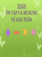 Bài giảng Toán 5 chương 1 bài 8: Ôn tập và bổ sung về giải toán