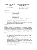 De thi va dap an  ngu van vao lop 10 nam 2017  de chinh thuc 