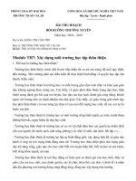 BÀI THU HOẠCH BDTX cán bộ quản lý THCS 