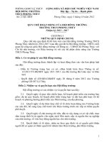 QUY CHE HOI DONG TRUONG THCS PHONG THUY 