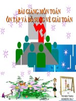 Bài giảng Toán 5 chương 1 bài 8: Ôn tập và bổ sung về giải toán