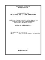 Nghiên cứu về mối quan hệ giữa trách nhiệm xã hội và hiệu quả hoạt động của doanh nghiệp trên địa bàn thành phố Đà Nẵng (tt)
