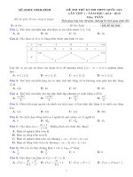 Đề thi thử THPT quốc gia 2019 môn toán lần 1   sở GDĐT ninh bình 