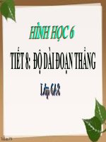 Bài giảng Hình học 6 chương 1 bài 7: Độ dài đoạn thẳng