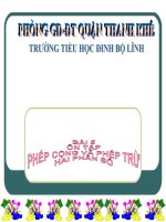 Bài giảng Toán 5 chương 1 bài 5: Ôn tập Phép cộng và phép trừ hai phân số