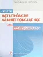 giao trinh vat ly thong ke va nhiet dong luc hoc tap 1 