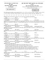 Đề thi thử THPT quốc gia 2019 môn hóa học lần 1   trường THPT chuyên sư phạm 