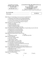 Đề thi thử THPT quốc gia 2019 môn vật lí lần 1   trường THPT chuyên nguyễn trãi 