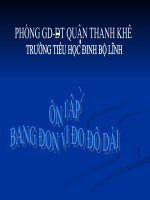 Bài giảng Toán 5 chương 1 bài 9: Ôn tập Bảng đơn vị đo độ dài