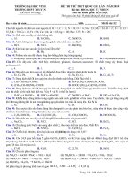 Đề thi thử THPT quốc gia 2019 môn hóa học lần 1   trường THPT chuyên đh vinh 