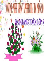 Bài giảng Toán 5 chương 1 bài 5: Ôn tập Phép cộng và phép trừ hai phân số