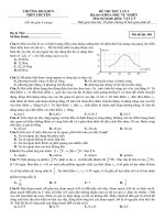 Đề thi thử THPT quốc gia 2019 môn vật lí lần 1   trường THPT chuyên đh KHTN 