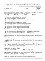 Đề thi thử THPT quốc gia 2019 môn vật lí lần 1   trường THPT lý thái tổ 