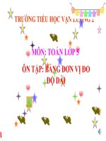 Bài giảng Toán 5 chương 1 bài 9: Ôn tập Bảng đơn vị đo độ dài