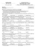 Đề thi thử THPT quốc gia 2019 môn vật lí lần 2   trường THPT chuyên đh KHTN 