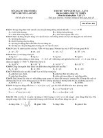 Đề thi thử THPT quốc gia 2019 môn vật lí lần 1   trường THPT chuyên lam sơn 