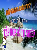 Bài giảng Số học 6 chương 1 bài 2: Tập hợp các số tự nhiên