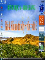 Bài giảng Hình học 6 chương 2 bài 4: Khi nào xOy+yOz=xOz