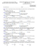 Đề thi thử THPT quốc gia 2019 môn vật lí lần 2   trường THPT nguyễn trung thiên 