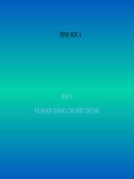 Bài giảng Hình học 6 chương 1 bài 9: Vẽ đoạn thẳng cho biết độ dài