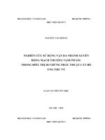 Nghiên cứu sử dụng vạt da nhánh xuyên động mạch thượng vị dưới sâu trong điều tri di chứng phẫu thuật cắt bỏ ung thư vú