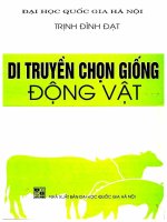 Ebook di truyền chọn giống động vật phần 1 