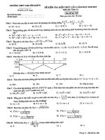 Đề kiểm tra kiến thức Toán 12 lần 2 năm 2018 – 2019 trường chuyên KHTN – Hà Nội