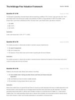 CFA 2018 question bank 02 the arbitrage free valuation framework 
